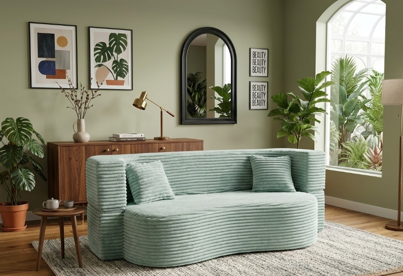 Le canapé confort et moderne.