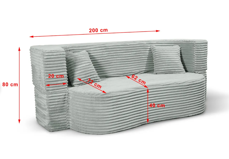 Le canapé confort et moderne.